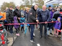 Cykelstien mellem Ågerup og St. Valby Daniel Prehn og byrådsmedlem Jacob Søegaard Nielsen. PR