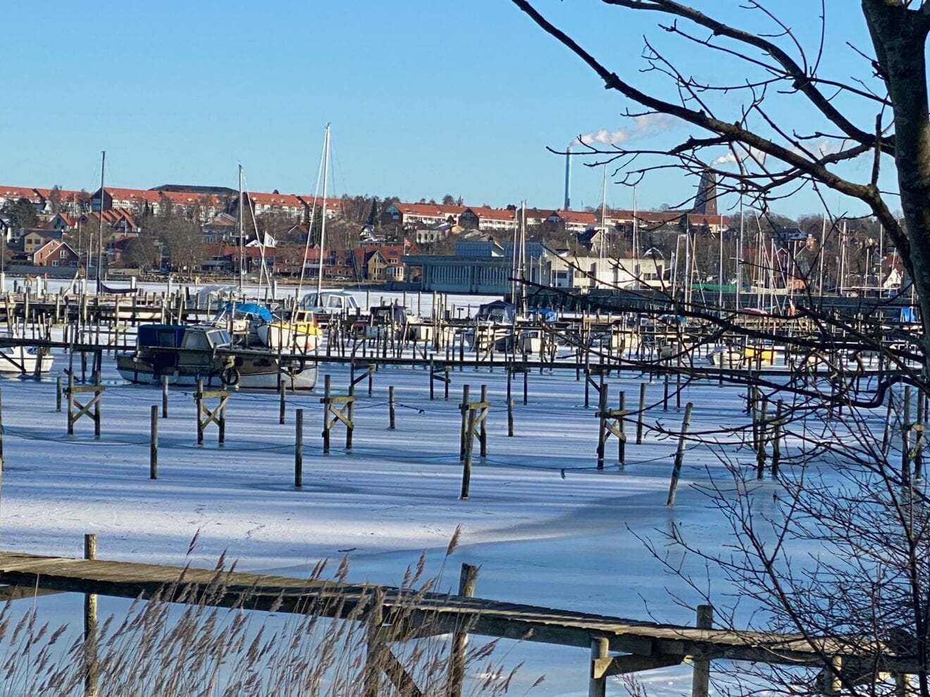Smukke Roskilde i vintervejret