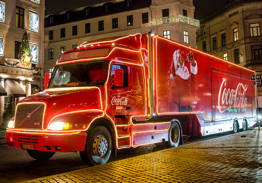 Ikonisk julelastbil kommer til Roskilde